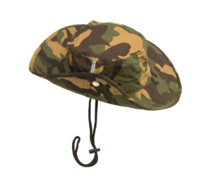 Sombrero modelo Camuflage, tipo militar con Reflejante
